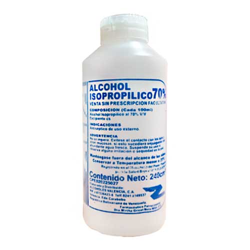 Alcohol Isopropilico Antiseptico 70% - Galón - Vitality